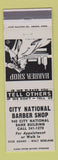 Matchbook Cover - City National Barber Shop Omaha?