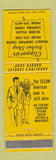 Matchbook Cover - Clippard's Barber Shop Quaker Village Greensboro? NC WEAR