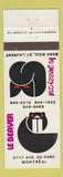 Matchbook Cover - Le Pussycat Beaver Montreal St Laurent QC movies porn