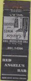 Matchbook Cover - Red Angell's Bar Elmira NY WORN