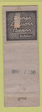 Matchbook Cover - Fred Axer Restaurant Lancaster PA pinup WORN