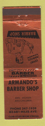 Matchbook Cover - Armando's Barber Shop