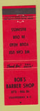 Matchbook Cover - Bob's Barber Shop Courtenay BC