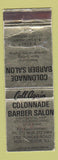 Matchbook Cover - Colonnade Barber Shop Northbrook IL WORN