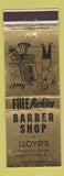 Matchbook Cover - Lloyd's Barber Shop Middletown OH