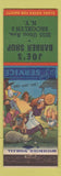 Matchbook Cover - Joe's Barber Shop Brooklyn NY hillbilly