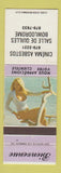 Matchbook Cover - Cinema Asbestos Salle De Quilles Bowling pinup QC