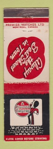 Matchbook Cover - United Theatre Movies Canada #2