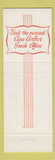 Matchbook Cover - Ann Arbor Bank MI