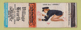Matchbook Cover - Village Hearth Lewisburg PA pinup WORN