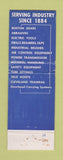 Matchbook Cover - Chas Strelinger Machine Tools Warren MI