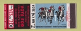 Matchbook Cover - Colorado Horse Racing Election Denver