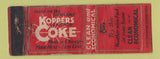 Matchbook Cover - Koppers Coke Coal Chicago IL WORN
