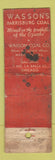 Matchbook Cover - Wasson Harrisburg Coal Fawver Coal POOR