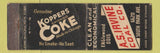 Matchbook Cover - Koppers Coke Coal AS Irvine Chicago