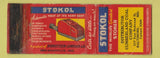 Matchbook Cover - Stokol Coal Stoker Baltimore MD POOR STRIKER