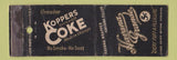 Matchbook Cover - Koppers Coke Coal Havana Grande Cigars WEAR