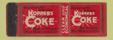 Matchbook Cover - Koppers Coke Coal RED WEAR