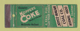 Matchbook Cover - Koppers Coke Coal Joyce Hagen Chicago IL