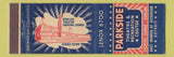 Matchbook Cover - Parkside Movie Theatre Recreation Detroit MI