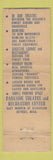 Matchbook Cover - Parkside Movie Theatre Recreation Detroit MI