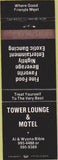 Matchbook Cover - Tower Lounge Motel strip club