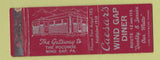 Matchbook Cover - Caesar's Wind Gap Diner PA WORN
