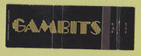 Matchbook Cover - Gambits Chicago IL Full Length