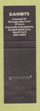 Matchbook Cover - Gambits Chicago IL Full Length