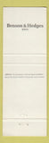 Matchbook Cover - Benson and Hedges Cigarettes girlie Full Length