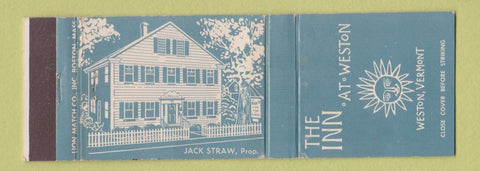 Matchbook Cover - The Inn at Weston VT