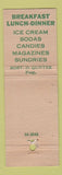 Matchbook Cover - Arnette's Drive In Restaurant Colonial Heights VA WEAR