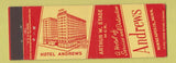 Matchbook Cover - Andrews Hotel Minneapolis MN
