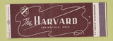 Matchbook Cover - The Harvard Springfield OH Full Length