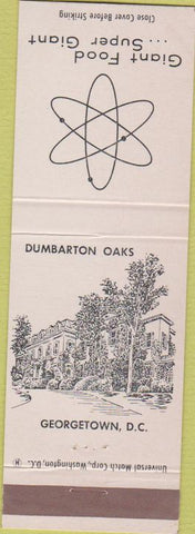 Matchbook Cover - Giant Food Georgetown Washington DC