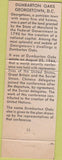 Matchbook Cover - Giant Food Georgetown Washington DC