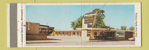 Matchbook Cover - Bismarck Motor Hotel ND WEAR Full Length