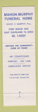 Matchbook Cover - Mahon Murphy Funeral Home East Cleveland OH Full Length