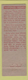 Matchbook Cover - National Guard Full Length