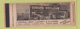 Matchbook Cover - Central Laundry Linen Lansing MI Full Length
