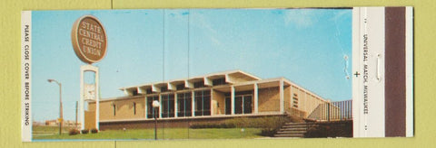 Matchbook Cover - State Central Credit Union Milwaukee West Bend WI Full Length