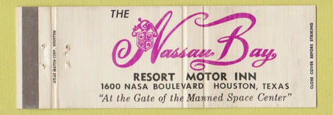 Matchbook Cover - Nassau Bay Resort Motor Inn Houston TX Full Length