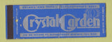 Matchbook Cover - Crystal Garden Restaurant Albuquerque NM Full Length