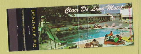Matchbook Cover - Clair De Luxe Motel Deauville QC Full Length