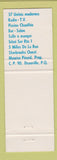 Matchbook Cover - Clair De Luxe Motel Deauville QC Full Length