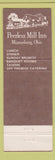 Matchbook Cover - Peerless Mill Inn Miamisburg OH Full Length