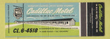 Matchbook Cover - Cadillac Motel Windsor ON Full Length