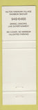 Matchbook Cover - Shasteen's Hilton Hawaii Village  Full Length