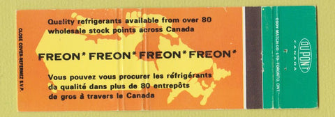 Matchbook Cover - Du Pont Canada Freon Full Length