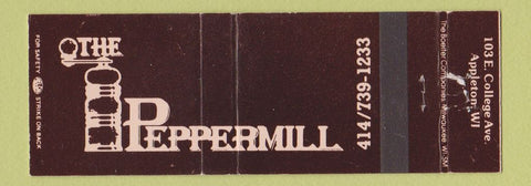 Matchbook Cover - The Peppermill Appleton WI Full Length